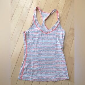 Under Armour HeatGear Compression Tank Top in Pink Dot Print